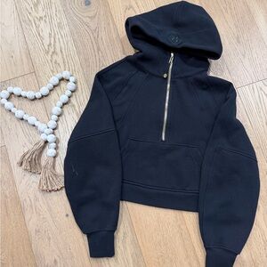 Lululemon Athletica Black Cropped Hoodie